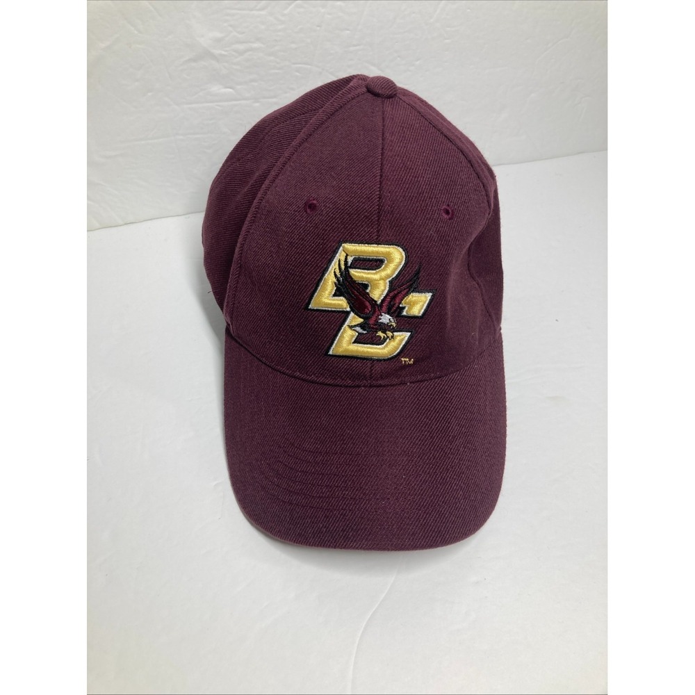 Boston College Eagles Cap Hat Adult Maroon Adjustable Wool Blend Embroidered